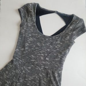 American Eagle Diamond Back Striped Skater Dress